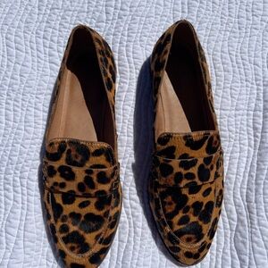 Madewell Leopard Print Slip-On Loafers for Women in Brown Size 9